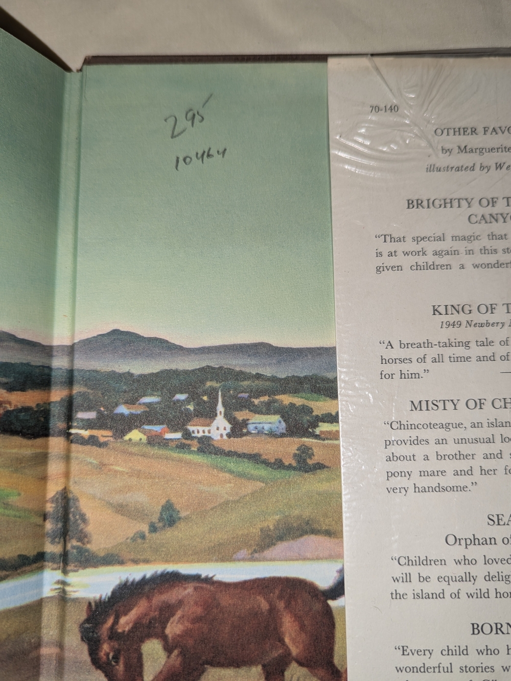 Marguerite Henry SIGNED Justin Morgan Had a Horse 1954 1st McNally Pr DJ - Picture 9 of 9